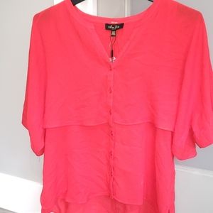 Melissa Paige Red button up Shirt
